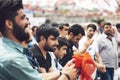 ISTANBUL - MAY 20: Young people dancing typical turkish dances i Royalty Free Stock Photo