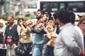 ISTANBUL - MAY 20: Young people dancing typical turkish dances i