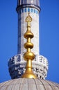Istanbul, minaret of the Blue Mosque and copula Royalty Free Stock Photo