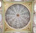 ISTANBUL - NOVEMBER 5: Hall of the Dowager Sultan ceiling, Topkapi palace on November 5, 2014 in Istanbul Royalty Free Stock Photo