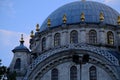 Istanbul Nusretiye Cami. The style of the mosque is Baroque. It is made of stone and marble.