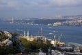 Istanbul old city skyline,View and sight of Bosphorus,Topkapi Palace, Fatih, Istanbul, Turkey