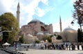 Istanbul old historical town Turkey ancient architecture Hagia Sophia mosque religion building Royalty Free Stock Photo