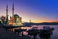 Istanbul Ortakoy Mecidiye Mosque in early morning