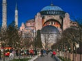 Istanbul hagia sophia view outside Royalty Free Stock Photo