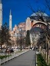 Istanbul hagia sophia exterior view Royalty Free Stock Photo