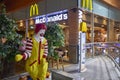 Istanbul Sabiha Gokcen Airport - January 2020. Figure of Ronald McDonald at airport