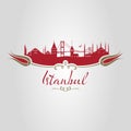 istanbul logo, icon and symbol vector illustration