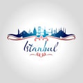 istanbul logo, icon and symbol vector illustration