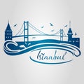 istanbul logo, icon and symbol vector illustration