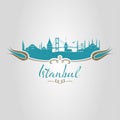 istanbul logo, icon and symbol vector illustration