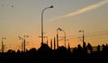 Istanbul Silhoutte photo at Galata Bridge Royalty Free Stock Photo