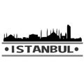 Istanbul Skyline City Icon Vector Art Design