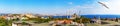 Istanbul skyline panorama: the roofs, the Hagia Sophia and the Blue Mosque view, Turkey Royalty Free Stock Photo