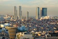 Istanbul skyline, view of business center