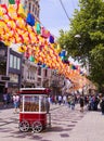 Istanbul street Istiklal in summer. Turkey Royalty Free Stock Photo