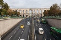 Acient roman aqueduct in Istanbul