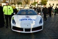 Ferrari Polis car, supercar, seized from criminal organizations became police car Ferrari 488 GTB Royalty Free Stock Photo