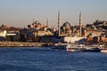 Istanbul, Turkey - April 08, 2022: Postcovid Istanbul landscape. Galata Bridge