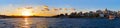 Istanbul sunset panorama