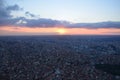 Istanbul sunset views from a height of 280 meters