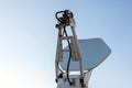 Istanbul, Taksim - Turkey - 08.12.2023 Broadcast uplink system antenna, satellite communication Royalty Free Stock Photo