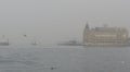 Istanbul throat difficulties ferry ride in the fog