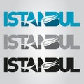 istanbul logo, icon and symbol vector illustration Royalty Free Stock Photo