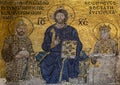 ISTANBUL, TURKEY - APRIL 30: Emperor Constantine, Jesus Christ a Royalty Free Stock Photo