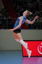 Turk Hava Yollari vs Vakifbank Turkish Sultans League Playoff 1-4 match Royalty Free Stock Photo