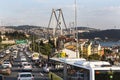 Panorama of view from the Golden Horn on the duct slopes City