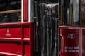 Istanbul, Turkey - April 12, 2024: Tram on Istiklal street Royalty Free Stock Photo