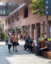 Internal passage at Galataport mall, located along shore of Bosphorus strait, in Karakoy district, Istanbul, Turkey