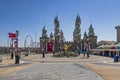 Isfanbul or formerly Vialand. It is the first theme park built in Turkey. View from isfanbul shopping and entertainment center in Royalty Free Stock Photo