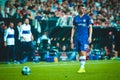 Istanbul, Turkey - August 14, 2019: Mason Mount player during the UEFA Super Cup Finals match between Liverpool and Chelsea at