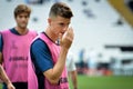 Istanbul, Turkey - August 14, 2019: Mason Mount and training session before the UEFA Super Cup Finals match between Liverpool and