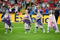 Istanbul, Turkey - August 14, 2019: Officially opened with a colorful ceremony UEFA Super Cup Finals match between Liverpool and