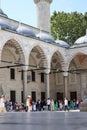 02-08-2023 Istanbul-Turkey: Blue Mosque in Sultanahmet Square in Istanbul