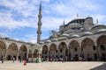 02-08-2023 Istanbul-Turkey: Blue Mosque in Sultanahmet Square in Istanbul