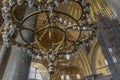 Istanbul, Turkey, 05/23/2019: Chandelier in the Hagia Sophia Cathedral, close-up