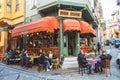 Colorful cafe at Balat which is a historic neighbourhood of Istanbul