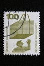 Isolated German Stamp