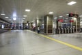 Istanbul, Turkey - December 21, 2018; Interior of Istanbul Metro, M5 line between Uskudar - Cekmekoy.