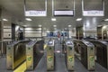 Istanbul, Turkey - December 21, 2018; Interior of Istanbul Metro, M5 line between Uskudar - Cekmekoy.