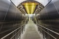 Istanbul, Turkey - December 21, 2018; Interior of Istanbul Metro, M5 line between Uskudar - Cekmekoy.