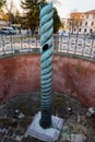 ISTANBUL, TURKEY - 9 December, 2020: the serpentine column at the hippodrome Royalty Free Stock Photo