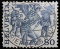 Isolated Switzerland Stamp