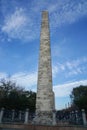 Istanbul / Turkey - December 10 2019: Walled Obelisk at Istanbul`s Sultanahmet Square for tourist attraction