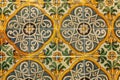 Istanbul, Turkey, 05/22/2019: Decorative tiles in the Topkapi Palace with a pattern of the Ottoman period Royalty Free Stock Photo