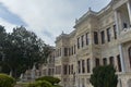 Dolmabahce Palace in Istanbul, Turkey. Palace was built at 1856 and served as the main administrative center of the Ottoman Empire Royalty Free Stock Photo